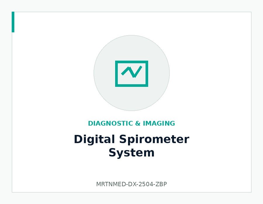 Digital Spirometer System - MRTNMED-DX-2504-ZBP