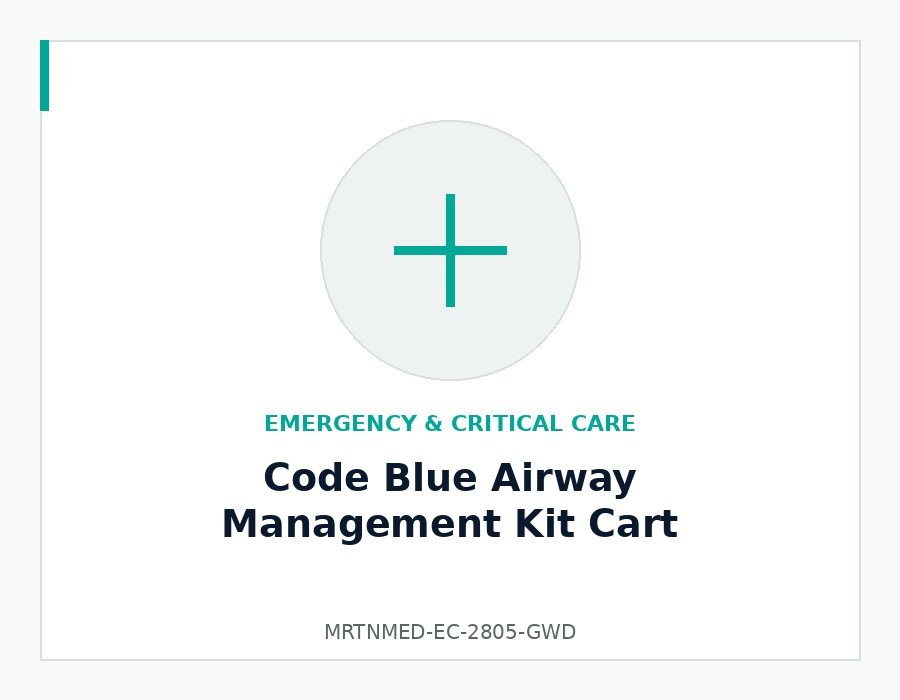 Code Blue Airway Management Kit Cart - MRTNMED-EC-2805-GWD