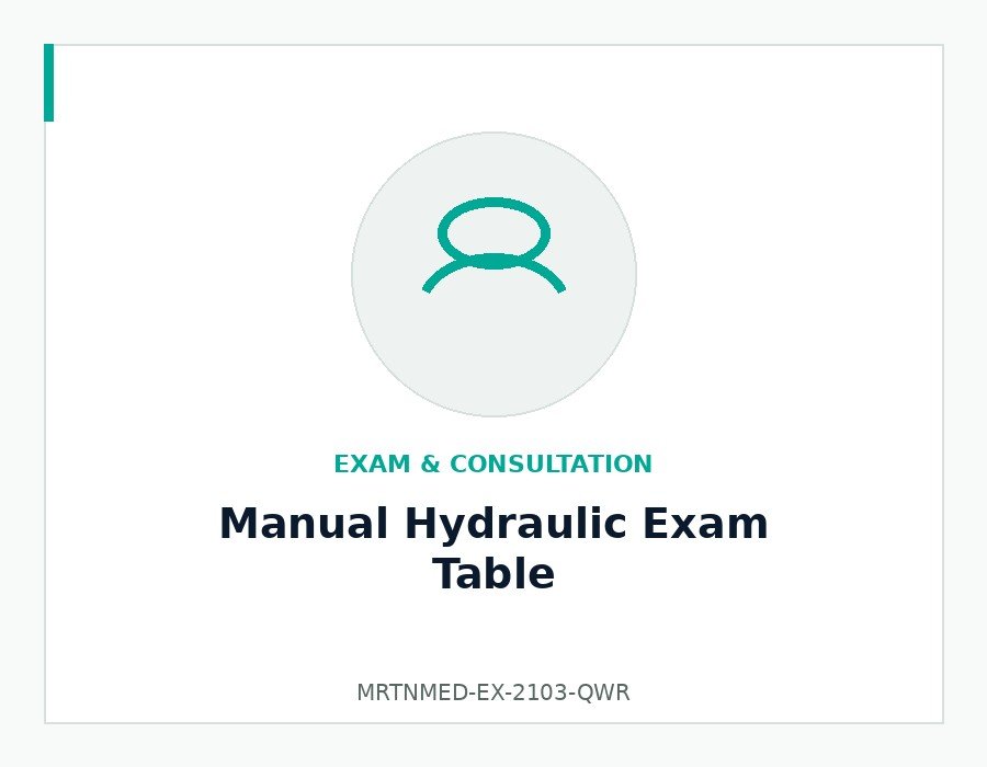 Manual Hydraulic Exam Table - MRTNMED-EX-2103-QWR