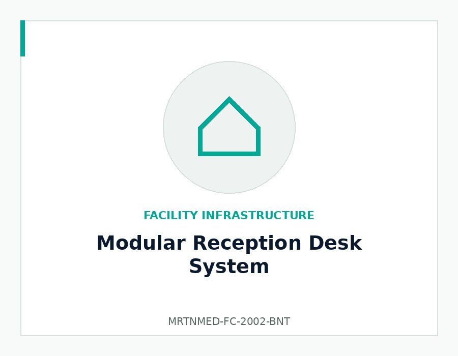 Modular Reception Desk System - MRTNMED-FC-2002-BNT