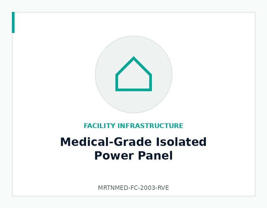 Medical-Grade Isolated Power Panel - MRTNMED-FC-2003-RVE