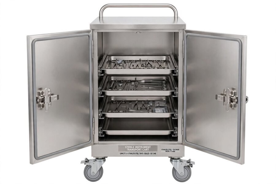 Sterile Instrument Transport Cart - MORTANIQ-ST-2302